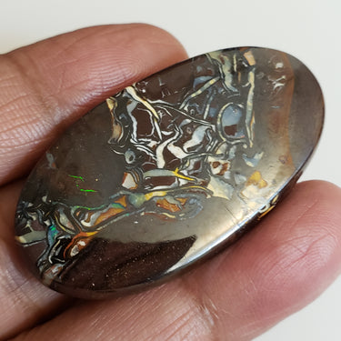 Natural Boulder Opal Cabochon. Size- approx. 49x26mm